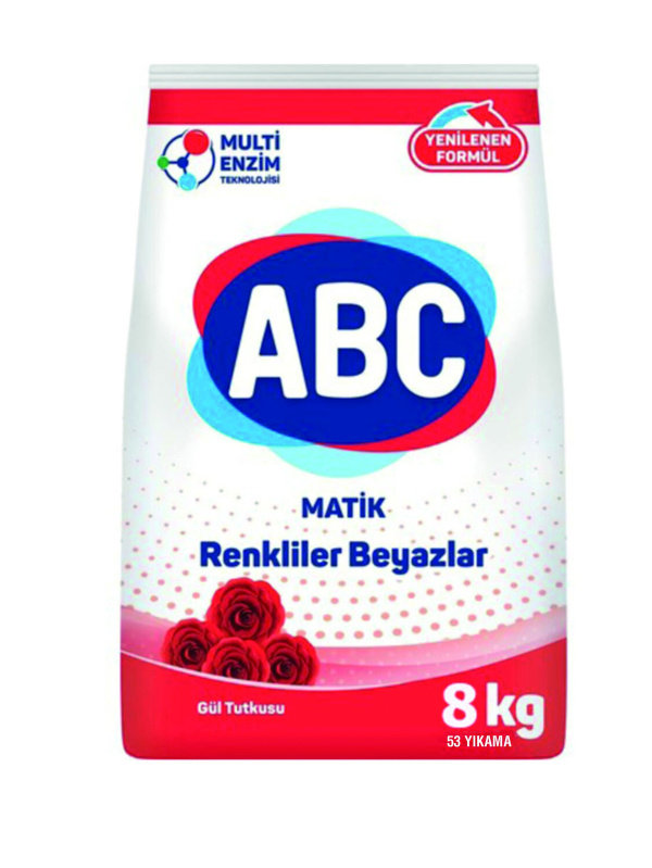 Abc Toz Deterjan Gül Tutkusu 8 Kg