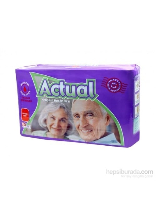 Actual Yetişkin Bezi 30 Adet