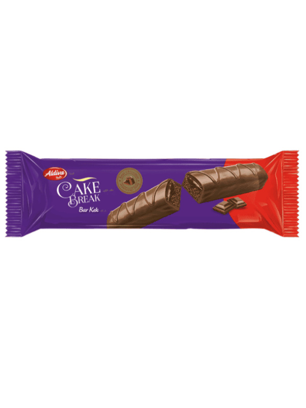 Aldiva Cake Break Çikolatalı Kremalı Ve Kaplamalı Kakaolu Bar Kek 50 Gr