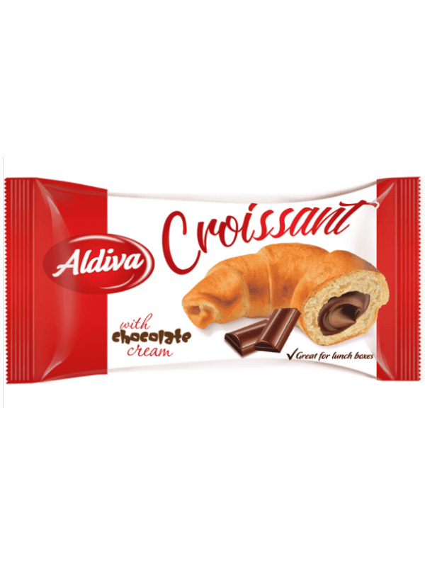 Aldiva Çikolata Kremalı Dolgulu Kruvasan 30 Gr