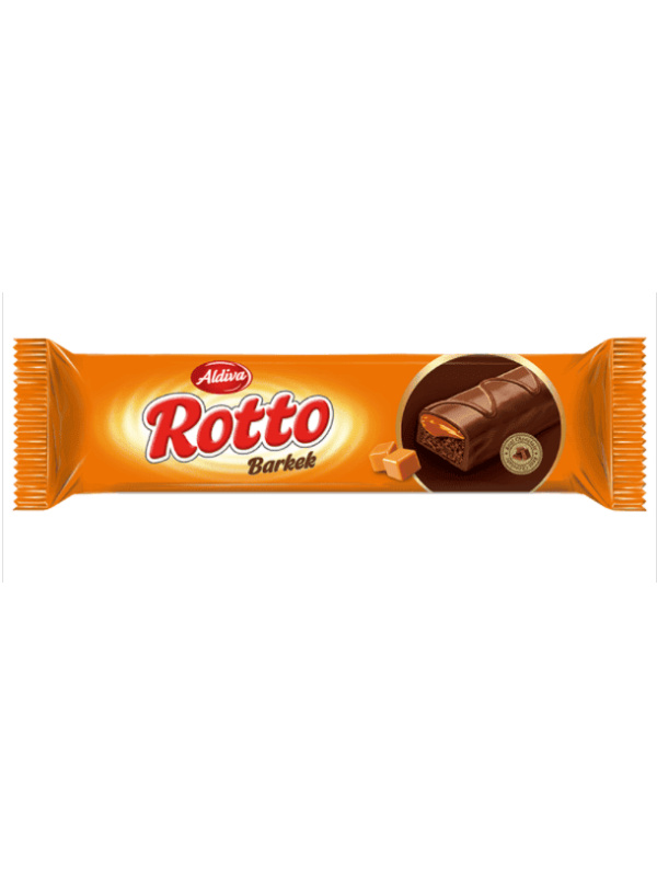 Aldiva Rotto Sütlü Çikolata Kaplamalı Karamelli Bar Kek 45 Gr