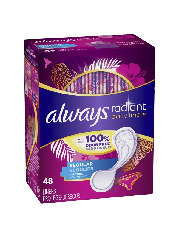 Always Radiant Daily Liners 48 Adet