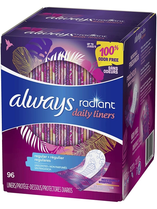 Always Radiant Daily Liners 96 Adet
