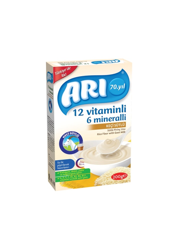 Arı Bebek Maması Sütlü Pirinç Unu 200 Gr