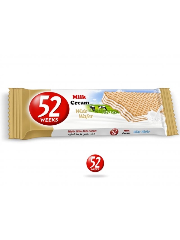 Azra 52 Weeks Süt Kremalı Gofret 60 Gr