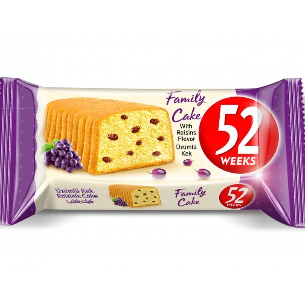 Azra 52 Weeks Üzümlü Kek 60 Gr