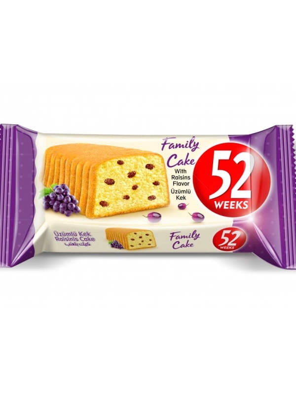 Azra 52 Weeks Üzümlü Kek 60 Gr
