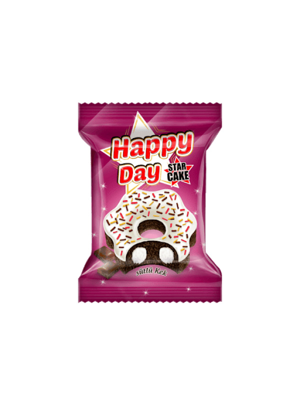 Azra Kek Happy Day Kakao Soslu Sütlü Kokolin 45 Gr
