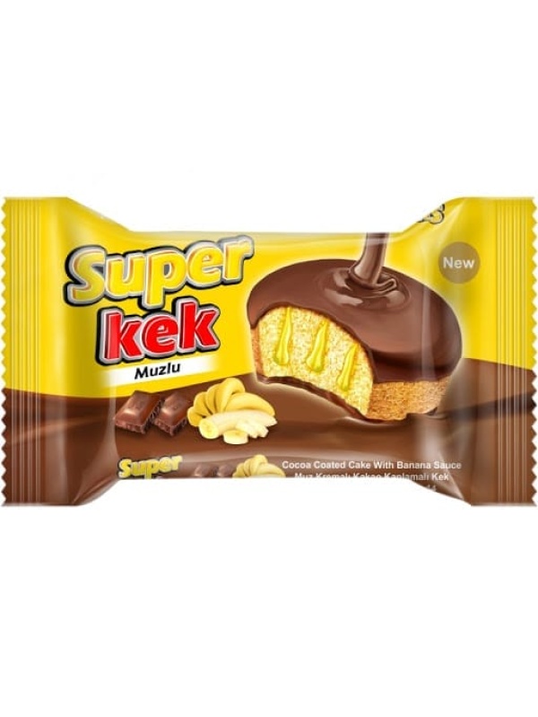 Azra Super Kokolin Kaplı Muz Aromalı Soslu Kek 45 Gr