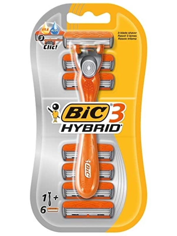 Bic Blister Çanta Üçlü Bıçak Hibrit 6 Adet