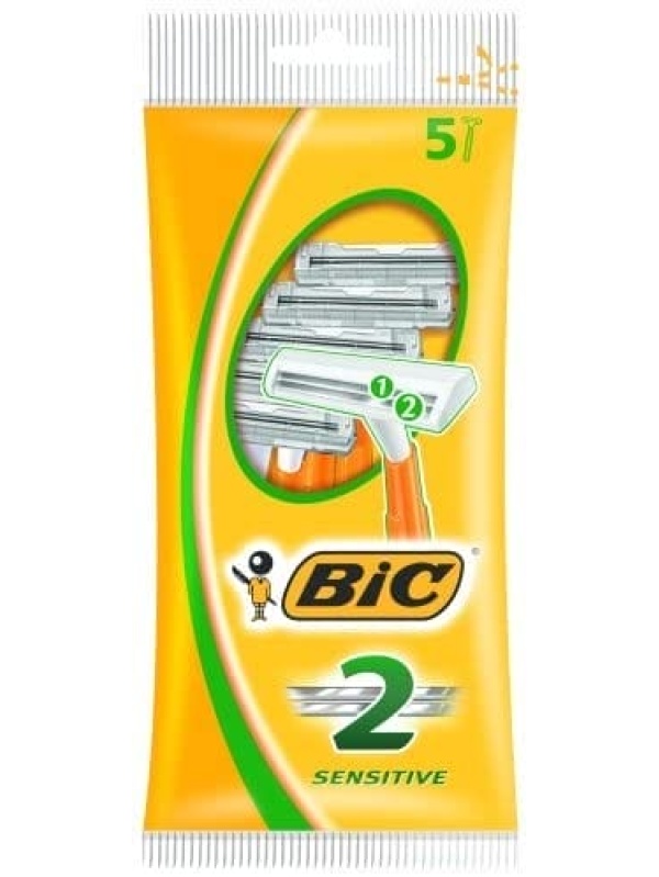 Bic Tek Kullanımlık İkili Jilet Çantası 5'li