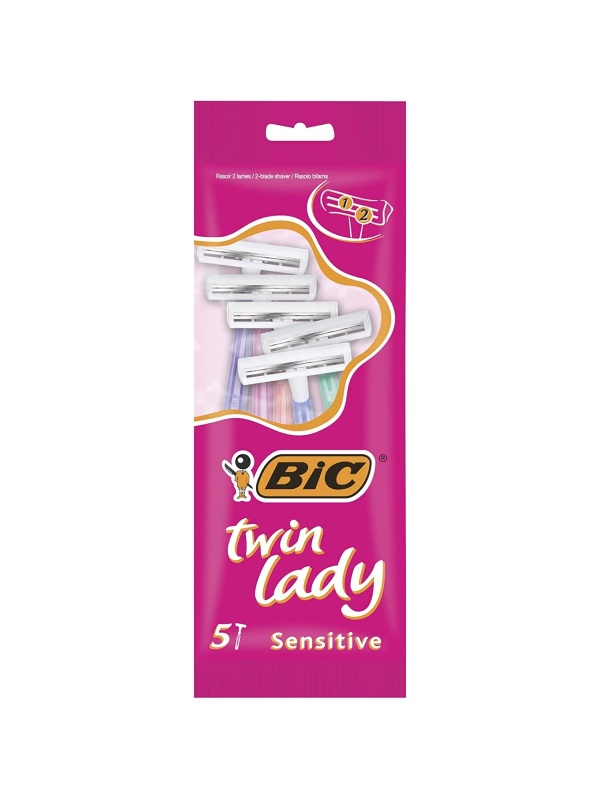 Bic Tek Kullanımlık Jiletli Çanta Twin Lady 5'li