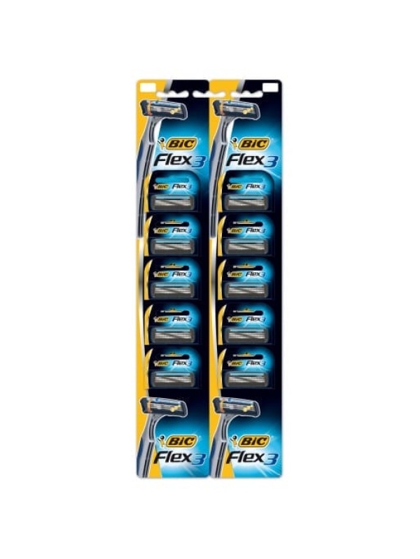 Bic Triple Blade Flex 3 Cartella 10 Adet