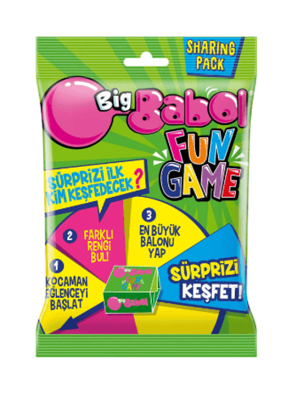 Big Babol Fan Game Karışık Meyve&orman Meyvesi Aromalı Sakız 75.6 Gr