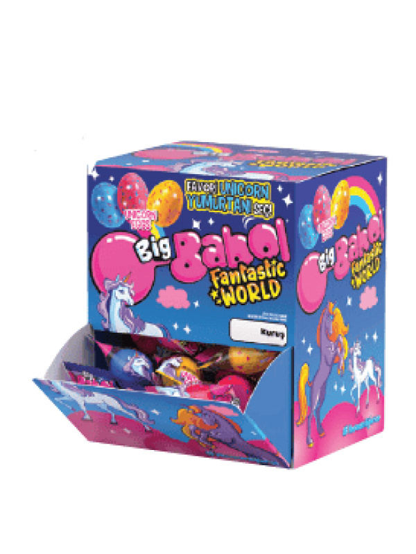 Big Babol Fantastic World Unicorn Eggs Mono Çilek&muz&yabanmersini Aromalı Sakız 5 Gr