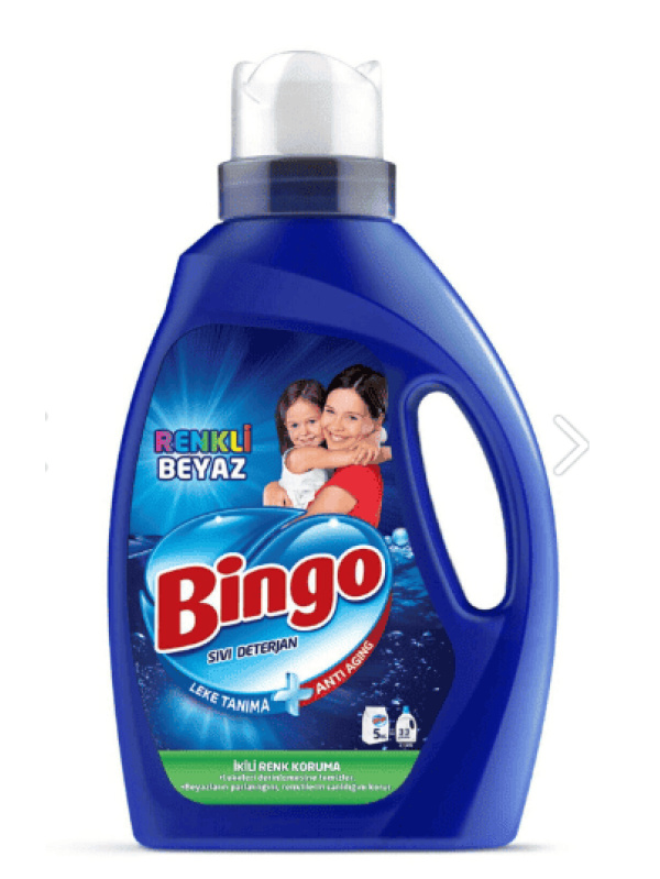 Bingo Sıvı Deterjan Renkli&beyaz 2145 Ml