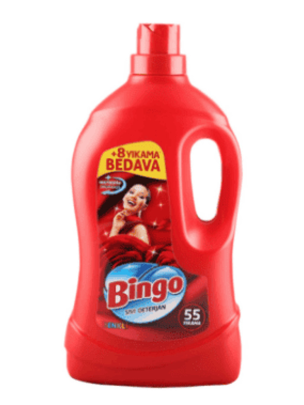 Bingo Sıvı Deterjan Renkliler 3300 Ml