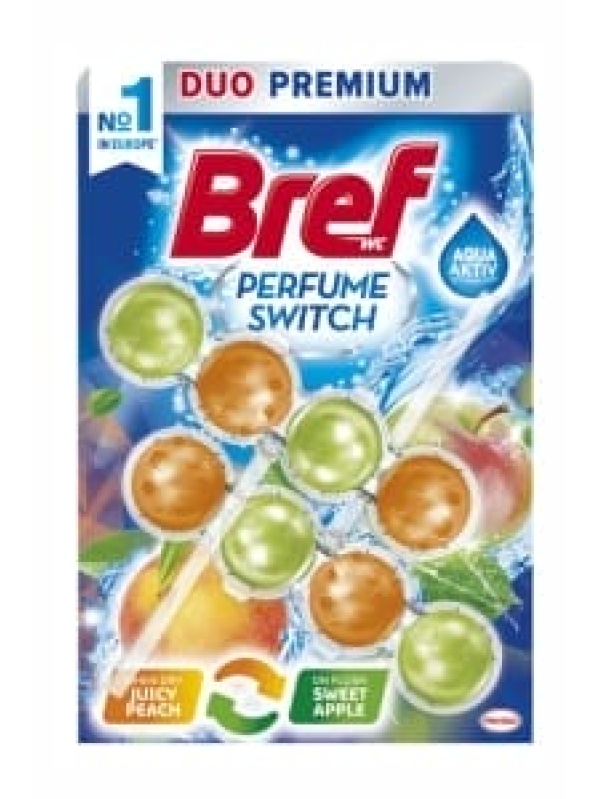 Bref Tuvalet Bloğu Duo Premium Şeftali&kırmızı Elma İkili