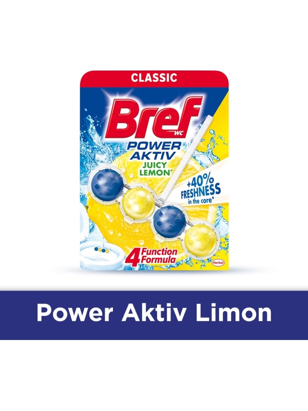 Bref Tuvalet Bloğu Klasik Power Aktif Limon Tekli