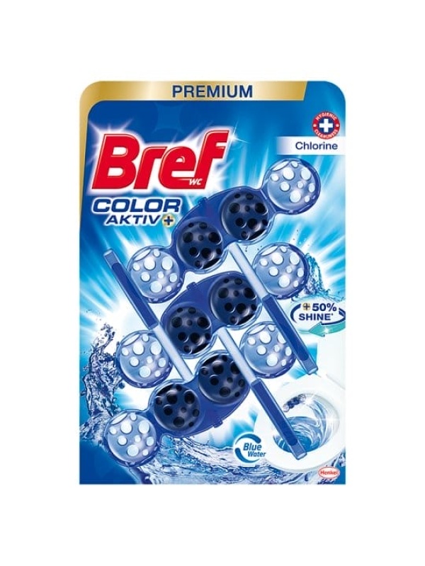 Bref Tuvalet Bloğu Renkli Aktif Klor Tekli
