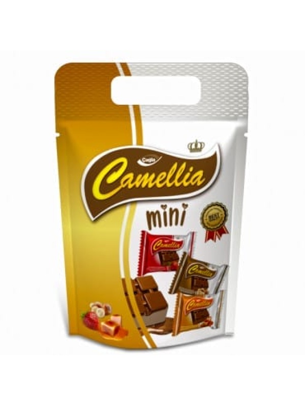 Çağla Camellia Aromalı (Fındık & Karamel & Çilek) Kremalı Dolgulu Kokolin 10 Gr