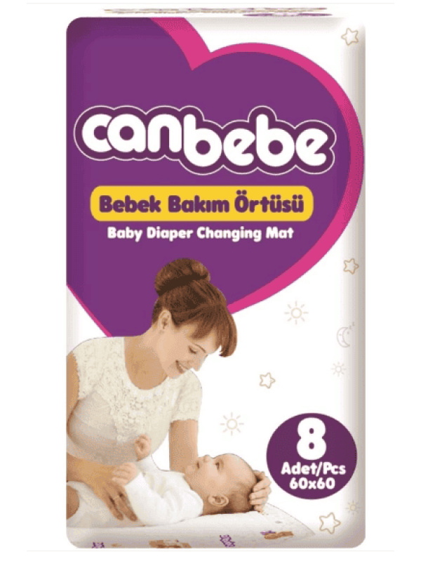 Canbebe Bebek Bakım Örtüsü 8'li