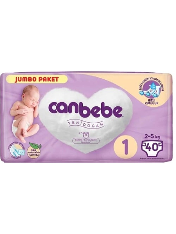 Canbebe Jumbo Paket No 1 40 Adet