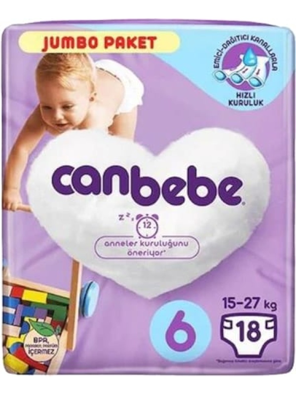 Canbebe Jumbo Paket No 6 18 Adet