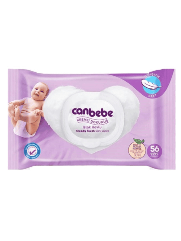 Canbebe Kremsi Dokunuş Islak Havlu 56 Adet