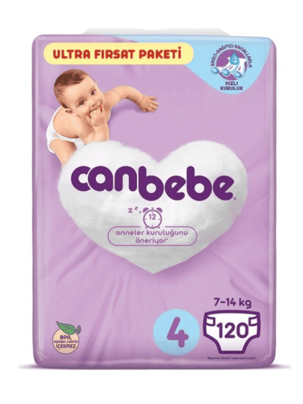 Canbebe Ultra Fırsat Paketi No 4 120 Adet