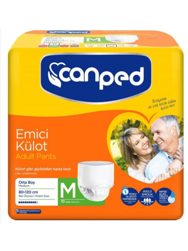 Canped Emici Külot Yetişkin Bezi Beden M 10 Adet