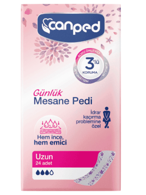 Canped Günlük Mesane Pedi Uzun 24 Adet