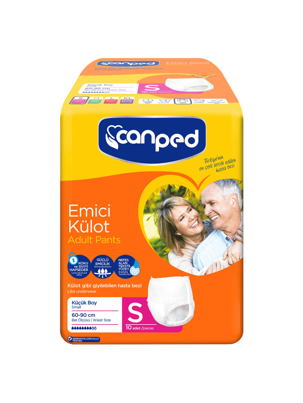 Canped Yetişkin Bezi Emici Külot S Beden 10 Adet