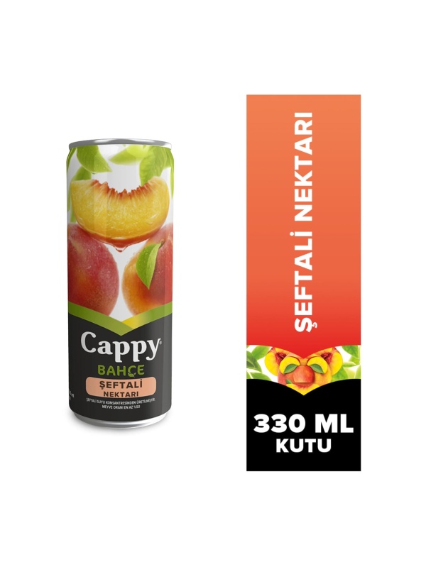Cappy Meyve Suyu Şeftali (Teneke Kutu) 330 Ml
