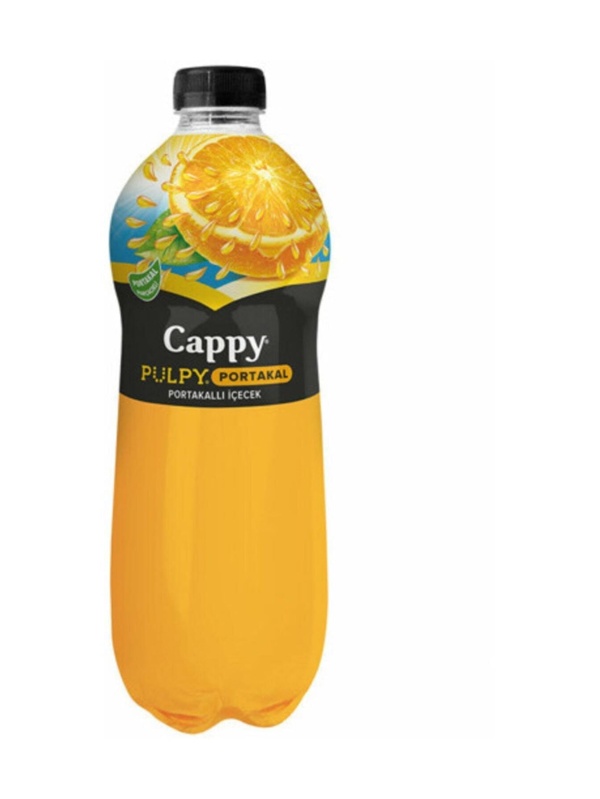 Cappy Pulpy Meyve Suyu Portakal Parçacık Plastik Şişe 1 L