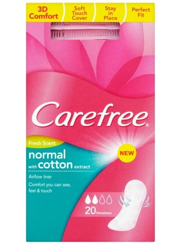 Carefree Normal With Cotton Extract Fresh   20 Adet