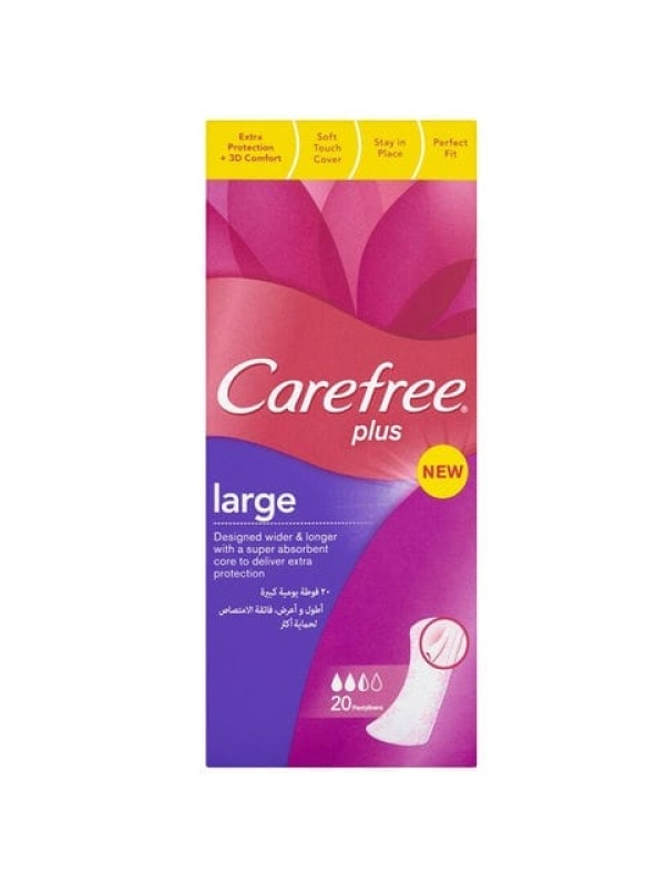 Carefree Plus Large Daily Pad  20 Adet