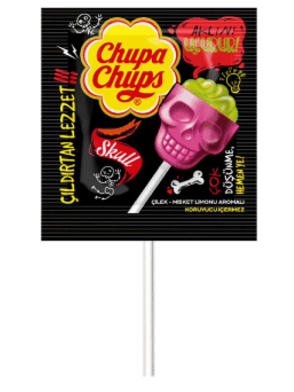 Chupa Chups 3D Skull Şeker 15 Gr