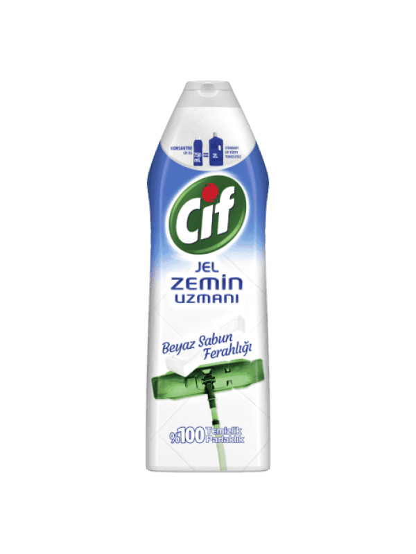 Cif Jel Zemin Uzmanı Beyaz Sabun Ferahlığı 750 Ml