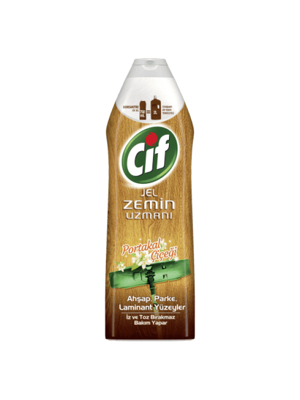 Cif Jel Zemin Uzmanı Portakal Çiçeği-Ahşap 750 Ml