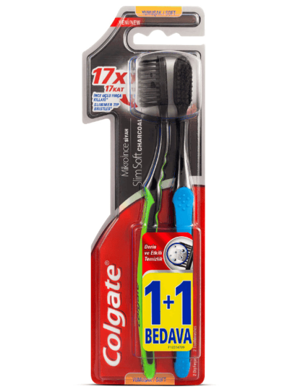 Colgate Mikro İnce Siyah 1+1 Diş Fırçası 1 Adet