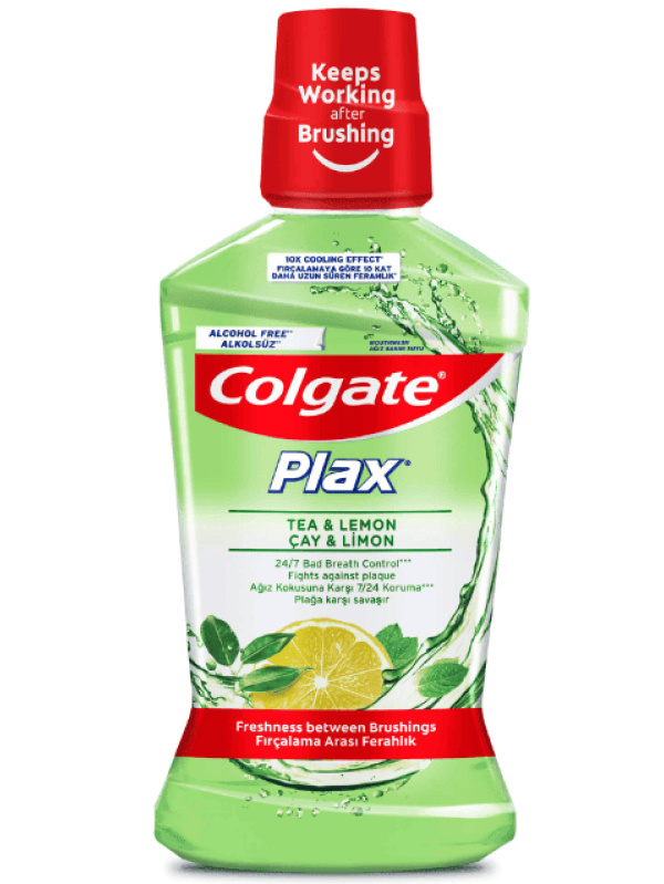 Colgate Plax Ağız Bakım Suyu Çay Ve Limon 500 Ml
