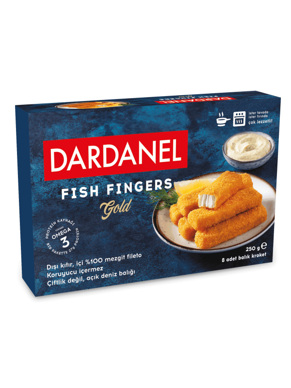 Dardanel Fish Finger Gold (Mezgit Fileto) 250 Gr