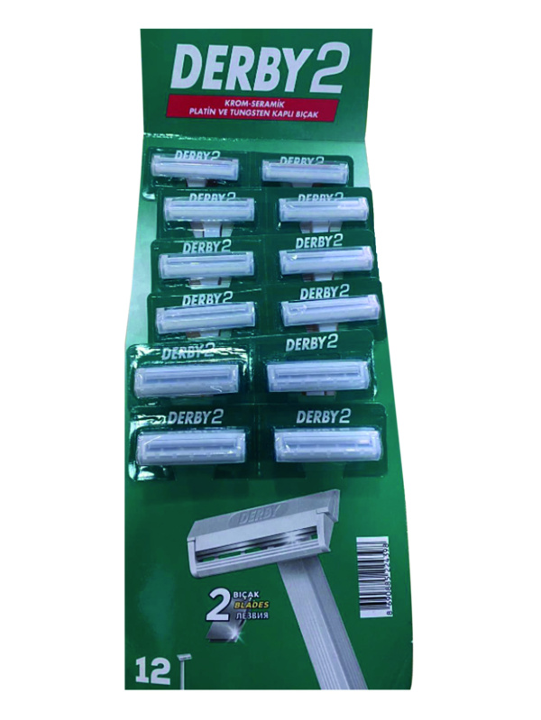 Derby 2 Tek Kullanımlık Tip Cartella Çift Bıçak 12 Adet