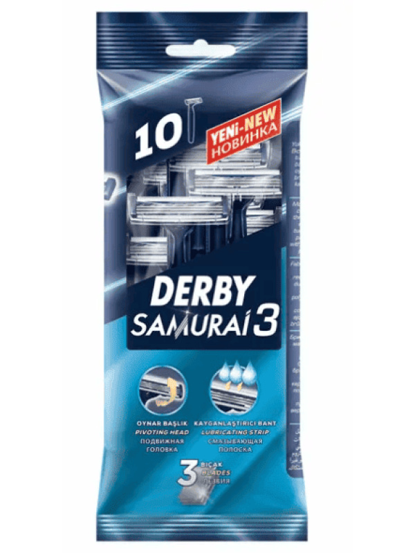 Derby Samurai 3 10'lu Paketi 10 Adet