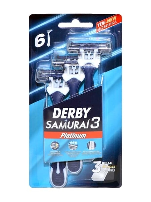 Derby Samurai 3 Platin 6 Blister 9 Adet