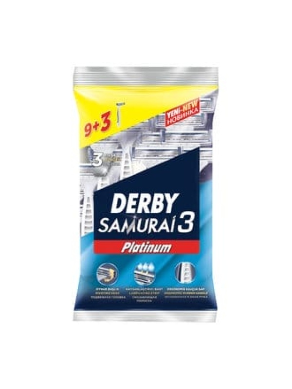 Derby Samurai 3 Platinum Tekli 9+3 Paketi 12 Adet