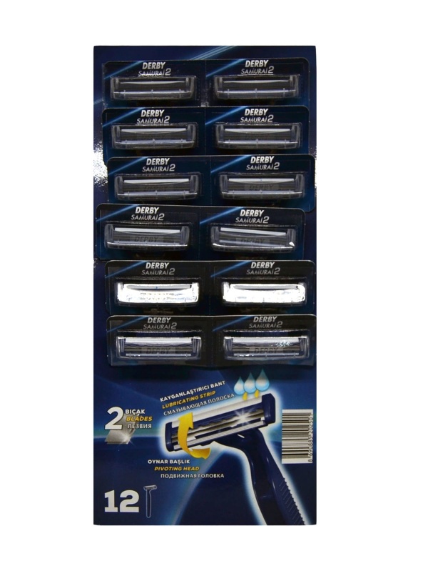 Derby Tek Kullanımlık Tip Cartella Samurai 2 12 Adet