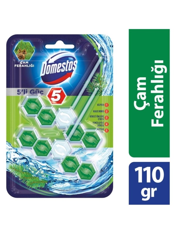 Domestos 5'li Güç Çam Ferahlığı 110 Gr