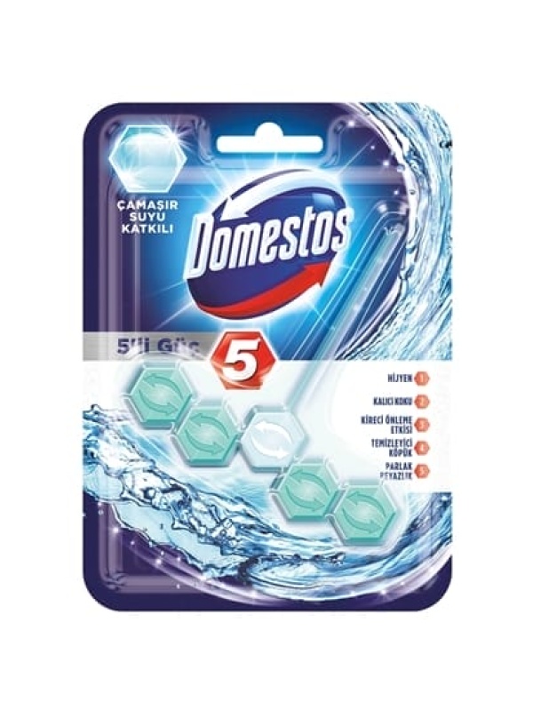 Domestos 5'li Güç Çamaşır Suyu Katkılı 55 Gr